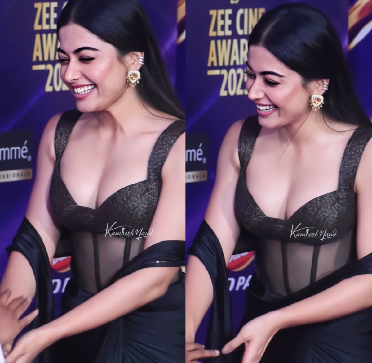 Rashmika at #ZeeCineAwards2025 🥵🥵🖤

<a href="/iamRashmika/">Rashmika Mandanna</a> #RashmikaMandanna