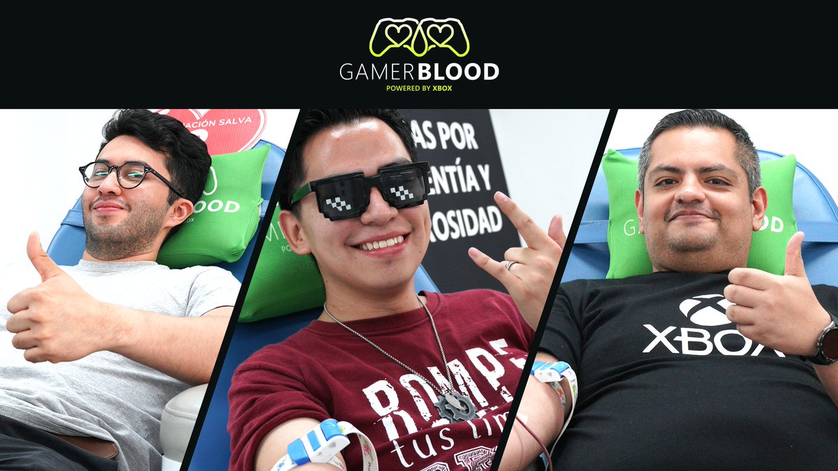 XBOXMexico's tweet photo. Héroes con H de "Hoy también es un buen día para salvar vidas".
Ya comenzó el segundo día de #GamerBlood, ¿quién más viene?
@CruzRoja_MX @somosblooders https://t.co/Cjs9LiDWZt