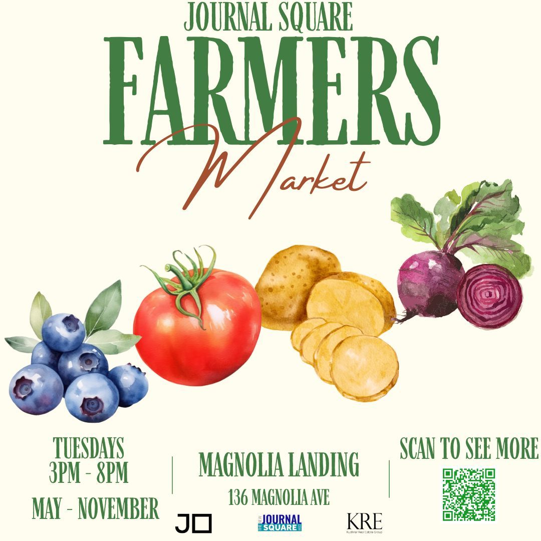 City of Jersey City (@jerseycity) on Twitter photo 🌿 The Farmers Market is back, Journal Square! 🥕
Join us every Tues. from May - Nov. for fresh produce, local goodies, & community vibes! We’re kicking things off 5/6 at Magnolia Landing! 💚
Interested in becoming a vendor? Email us at hello@publicspaces.com to get involved! 🌿 The Farmers Market is back, Journal Square! 🥕
Join us every Tues. from May - Nov. for fresh produce, local goodies, & community vibes! We’re kicking things off 5/6 at Magnolia Landing! 💚
Interested in becoming a vendor? Email us at hello@publicspaces.com to get involved!