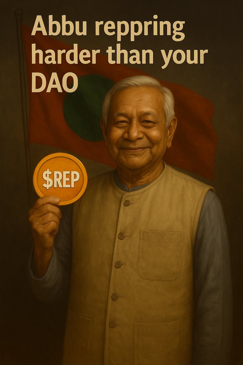 Paradoxeth_'s tweet photo. Abbu just asked what $REP is…
Now he’s repping harder than your whole DAO.
@GiveRep @moonbags_io @ATTNtoken @bluefinapp @PawtatoFinance #Web3 #Bangladesh #REPresents https://t.co/wCKTFXYIIe