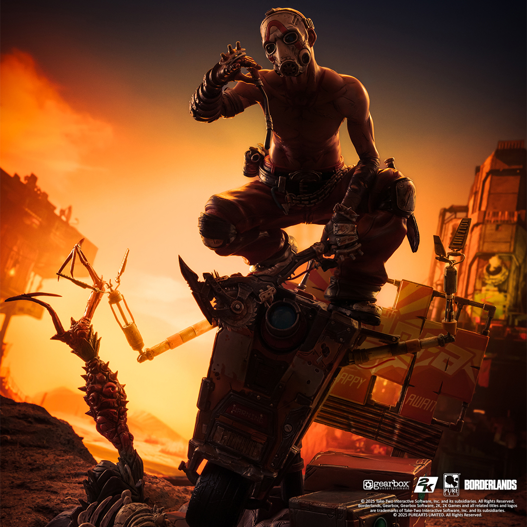 PureArtsLimited's tweet photo. Don’t miss the Borderlands Psycho Bandit &amp; Claptrap 1/6 Scale Diorama Exclusive Edition! Only 250 will ever be made! 

Pre-order yours now ➡️ https://t.co/rPZW5saIKp https://t.co/8oPKjIRjhR