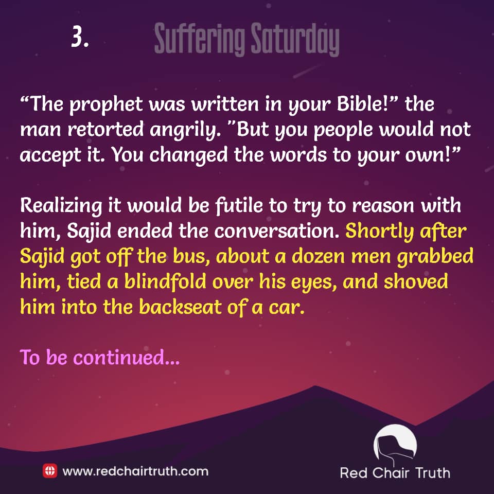 redchairtruth1's tweet photo. Ever felt like God led you straight into trouble? Sajid did—guided by a dream, yet drawn into danger. But sometimes, purpose walks hand-in-hand with suffering.
Dive into his story and discover courage this Suffering Saturday.
#SufferingSaturday #RedChairTruth #ItaUdoh https://t.co/TutEBMwOAx