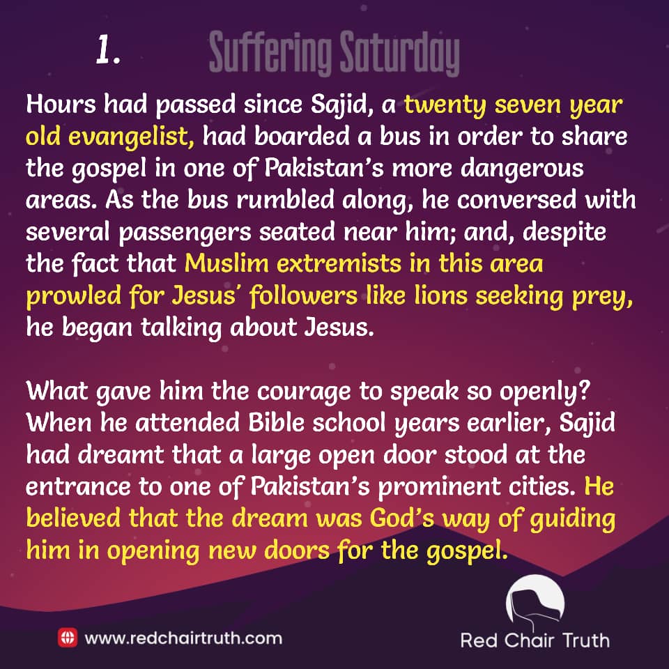 redchairtruth1's tweet photo. Ever felt like God led you straight into trouble? Sajid did—guided by a dream, yet drawn into danger. But sometimes, purpose walks hand-in-hand with suffering.
Dive into his story and discover courage this Suffering Saturday.
#SufferingSaturday #RedChairTruth #ItaUdoh https://t.co/TutEBMwOAx