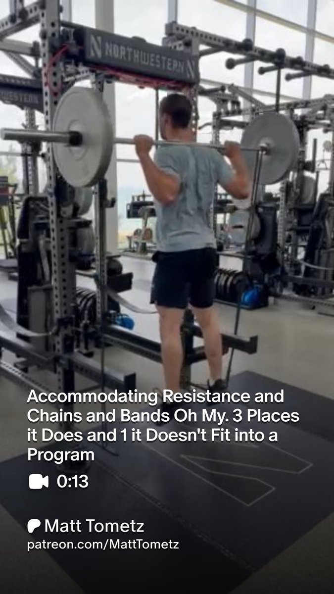 FREE article. Accommodating resistance: just for likes on social media or a valuable piece of a training for program?

Where things like bands and chains do (and don't) make sense in a holistic athlete development program

Patreon post 53: patreon.com/posts/accommod…