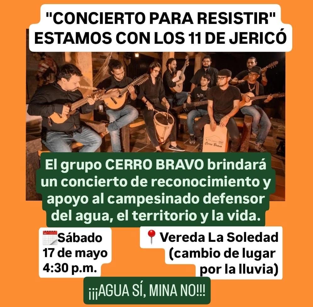 Cambio de lugar para el Concierto de hoy: