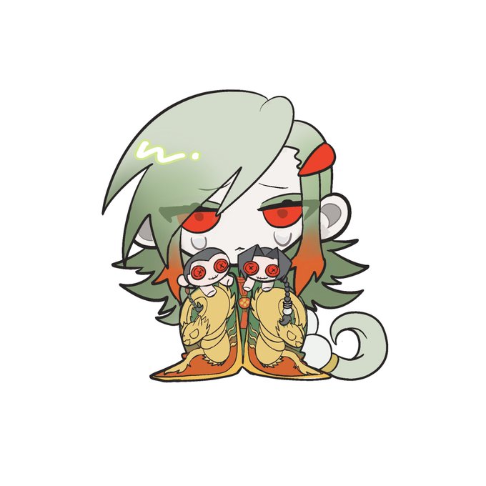 chibi I painted a while ago! with ash 