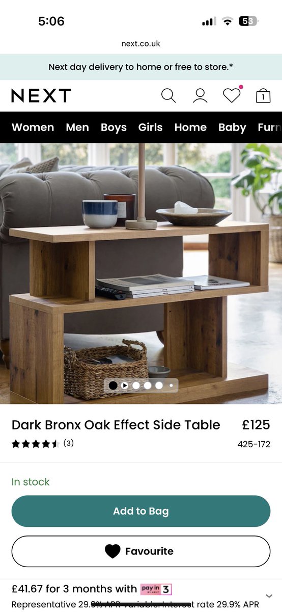 oEmmao's tweet photo. @nextofficial hi can I return this piece of furniture to store or does it need to be a courier collection please? Thanks in advance 😊 https://t.co/zmQA06UVsb