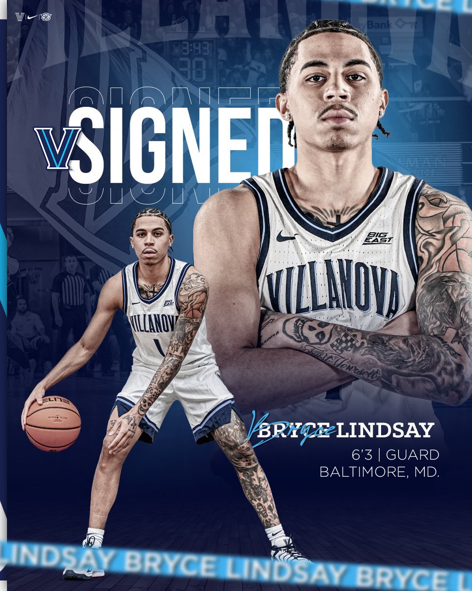 Time to welcome <a href="/brycelindsayy/">Bryce</a> to the Main Line! ✌️

Bryce is a combo guard with a high basketball IQ. He can fill a lot of columns on the stat sheet with his playmaking ability and knack for rebounding. #GoNova