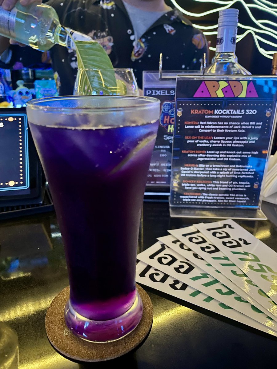 Kratom kocktail at Arcadia 👾🍹