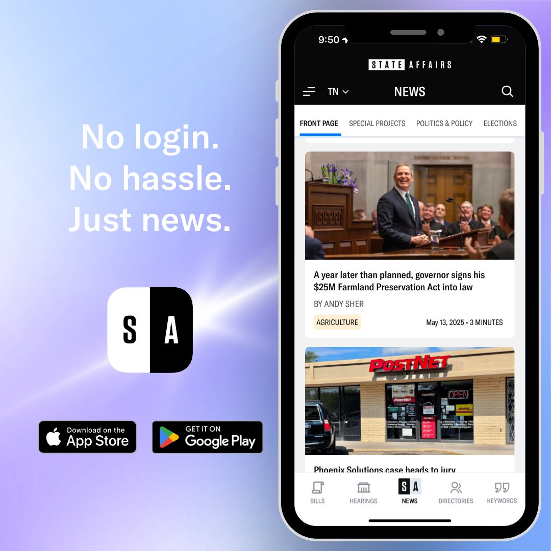 Be in the know—instantly. Download the State Affairs app for real-time updates and exclusive 𝑻𝒆𝒏𝒏𝒆𝒔𝒔𝒆𝒆 𝑱𝒐𝒖𝒓𝒏𝒂𝒍 news at your fingertips. 

📲 stateaffairs.com/mobile-app?utm…