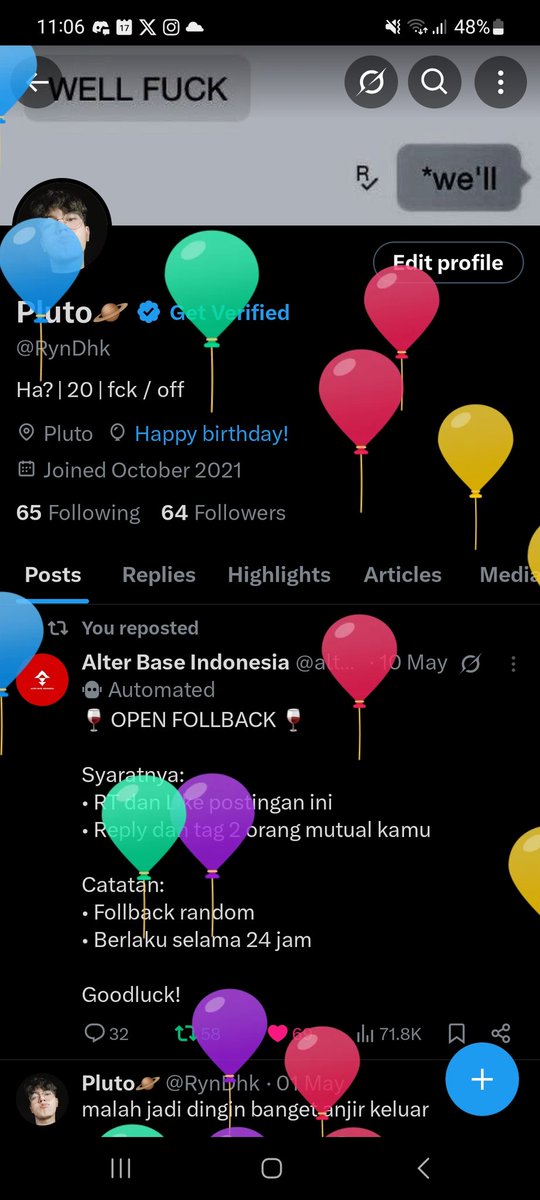 RynDhk's tweet photo. Balon sepi https://t.co/WOSqUQtThC
