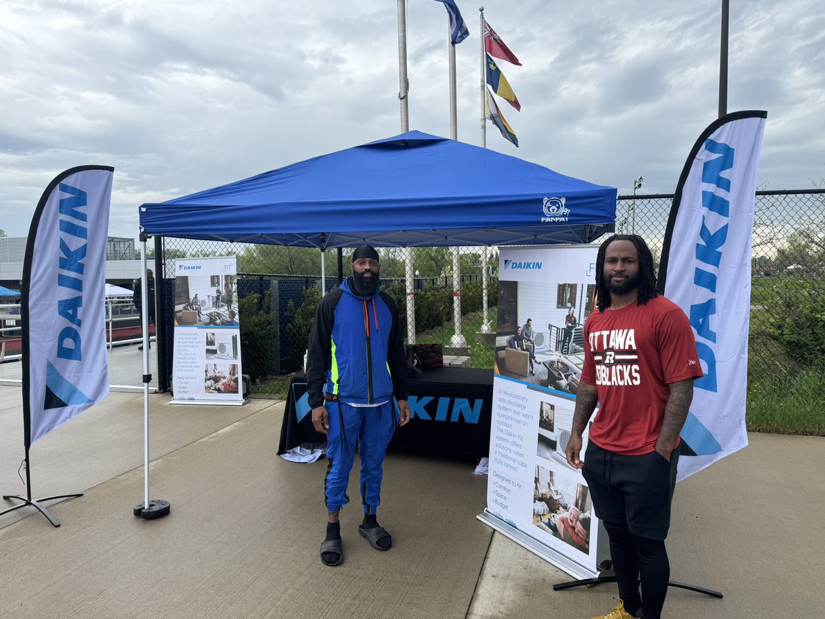 Lots of excitement in <a href="/cityofkingston/">City of Kingston - Municipal Government</a> for the <a href="/REDBLACKS/">Ottawa REDBLACKS</a> #FanFest presented by DAIKIN. Come down and meet The REDBLACKS players at this FREE event <a href="/queensu/">Queen's University</a> Richardson Field