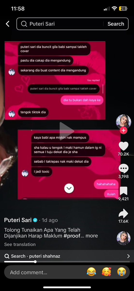 aisarroses's tweet photo. Jahat gila mulut nurin lofa. orang tak kacau life dia pon  yang dia rasa tersaing kenapa. daripada bff boleh bercakap mcmni kat belakang. seram manusia sekarang. jangan bercerita apa yg tak patut. manusia suka tengok kita jatuh . https://t.co/YRVGRArs8k