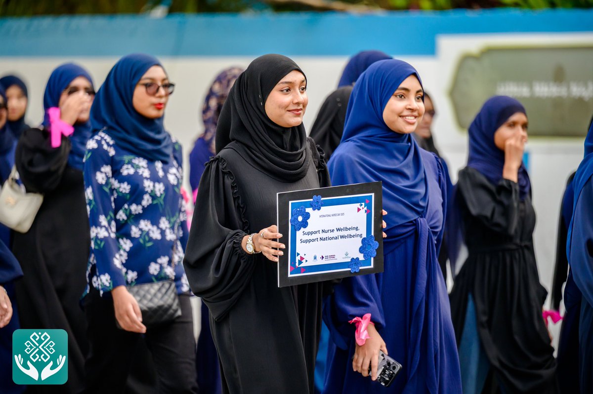 To commemorate International Nurses Day 2025, the School of Nursing at The Maldives National University organized a nationwide walk. DCEO Ahmed Faiz Hassan and DDG Khadheeja Ali participated in the walk along with nursing professionals, students and wider community. The walk held