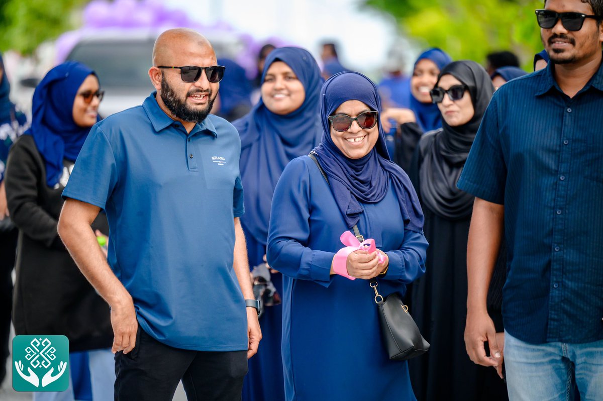 KRHmv's tweet photo. To commemorate International Nurses Day 2025, the School of Nursing at The Maldives National University organized a nationwide walk. DCEO Ahmed Faiz Hassan and DDG Khadheeja Ali participated in the walk along with nursing professionals, students and wider community. The walk held across the nation underscored our collective gratitude towards the nursing community for their invaluable contribution to build a healthier future for us all.

@MoHmv 
@governmentmv 
@presidencymv