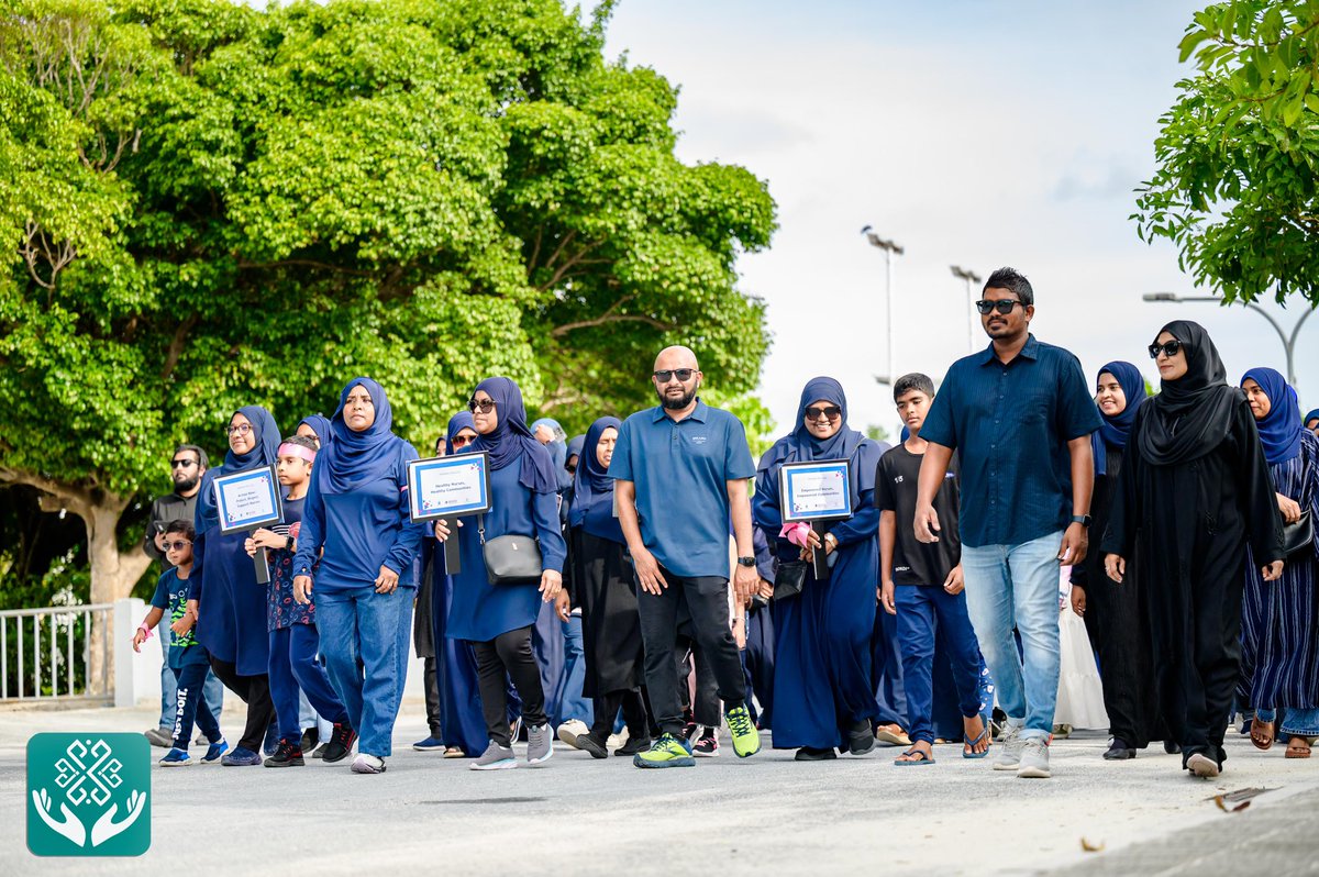 KRHmv's tweet photo. To commemorate International Nurses Day 2025, the School of Nursing at The Maldives National University organized a nationwide walk. DCEO Ahmed Faiz Hassan and DDG Khadheeja Ali participated in the walk along with nursing professionals, students and wider community. The walk held across the nation underscored our collective gratitude towards the nursing community for their invaluable contribution to build a healthier future for us all.

@MoHmv 
@governmentmv 
@presidencymv