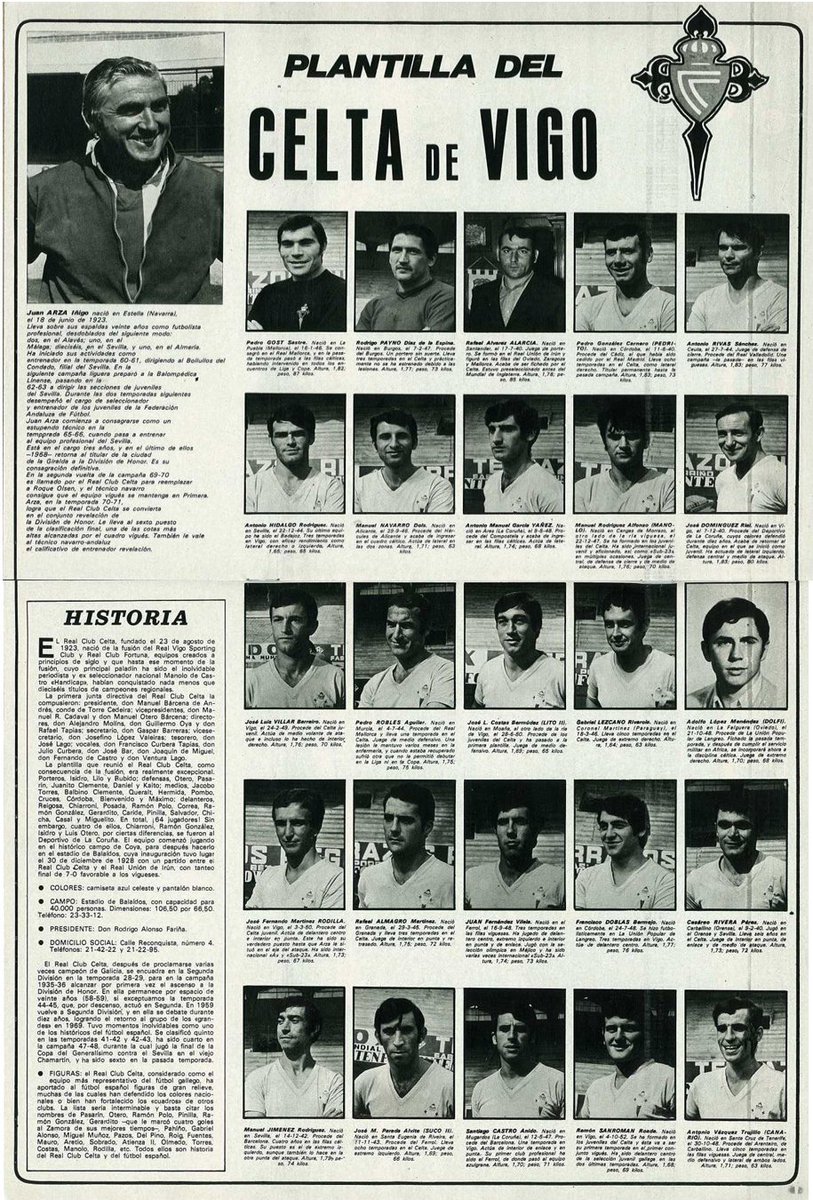 juan_cebo's tweet photo. Entrevista a Rodrigo Alonso Fariña, presidente del @RCCelta, plantilla y poster del equipo, publicados en la revista #AsColor, el 7 de Septiembre de 1971. @DRivademar, @Semprepahino, @gradaderio, @MCeleste1923. https://t.co/DyIym5u6Wz