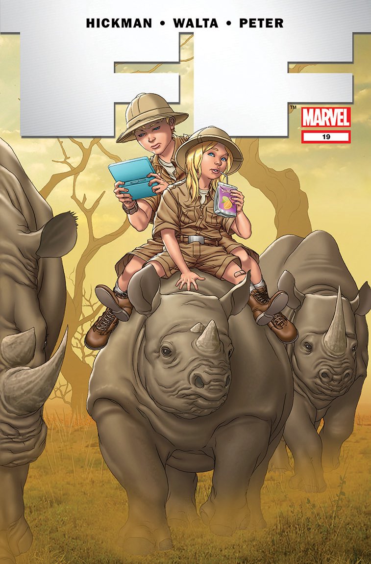 dano_cosmic's tweet photo. FF #19 (Vol. 1, 2012), cover by #MikeChoi & #GuruEFx
✨
W-#JonathanHickman,A/I-#GabrielHernandezWalta,C-#CrisPeter,L-#ClaytonCowles
✨
#FantasticFour #FutureFoundation #FranklinRichards #ValeriaRichards #Marvel #MarvelComics #MarvelCosmic https://t.co/EK2LUfE1Rq