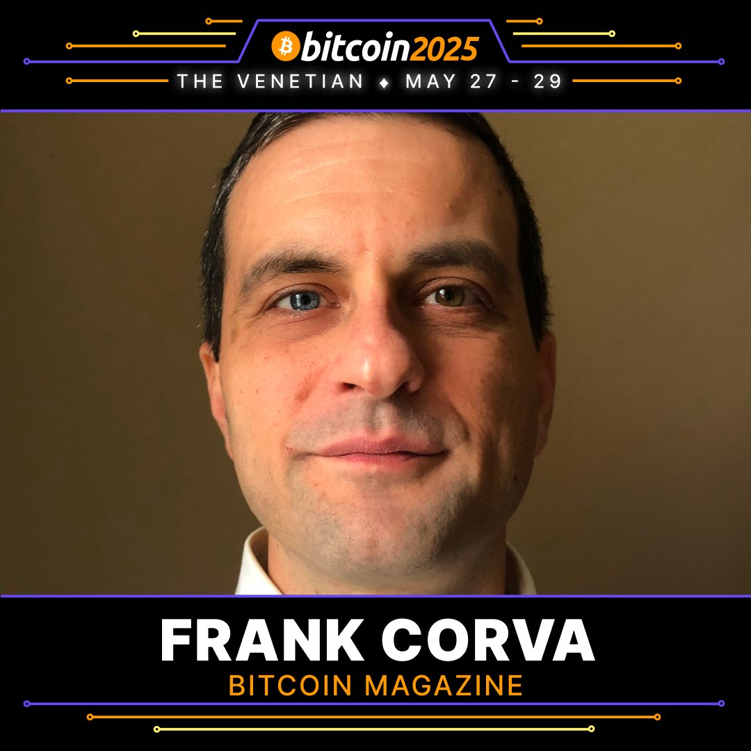 BITCOIN MAGAZINE POLITICAL CORRESPONDENT FRANK CORVA TO SPEAK IN LAS VEGAS  🇺🇸 FRANK NOW HAS A HARD PRESS PASS TO THE WHITE HOUSE! #BITCOIN IS  WINNING 🚀