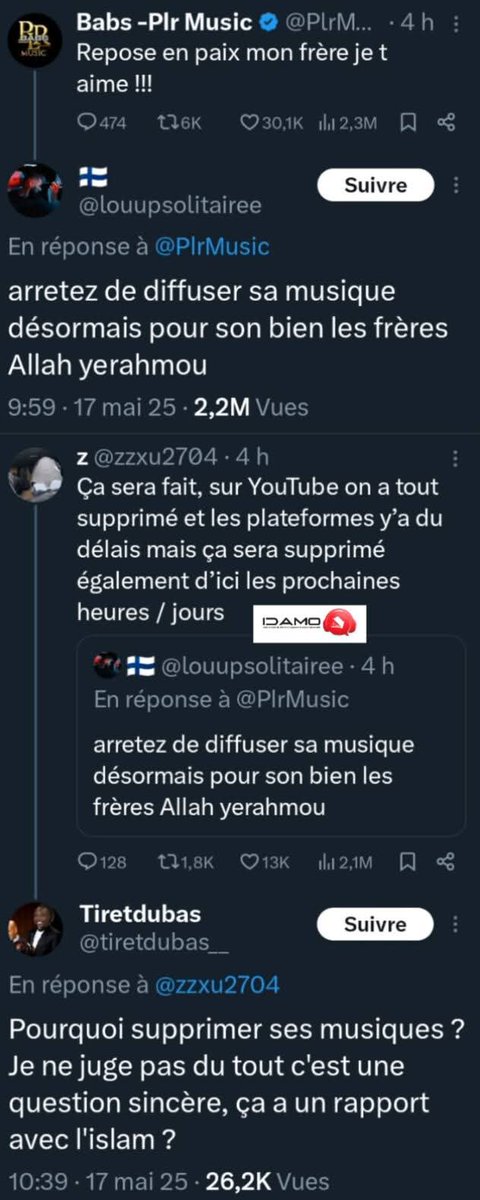 GroupeOmaci's tweet photo. 🚨 Werenoi décédé. Ses  œuvres ont été supprimées sur YouTube . Et ça pourrait être le cas sur les plateformes de streaming Spotify, Apple etc .... Dans les jours à venir. https://t.co/y1G5tPVnv7