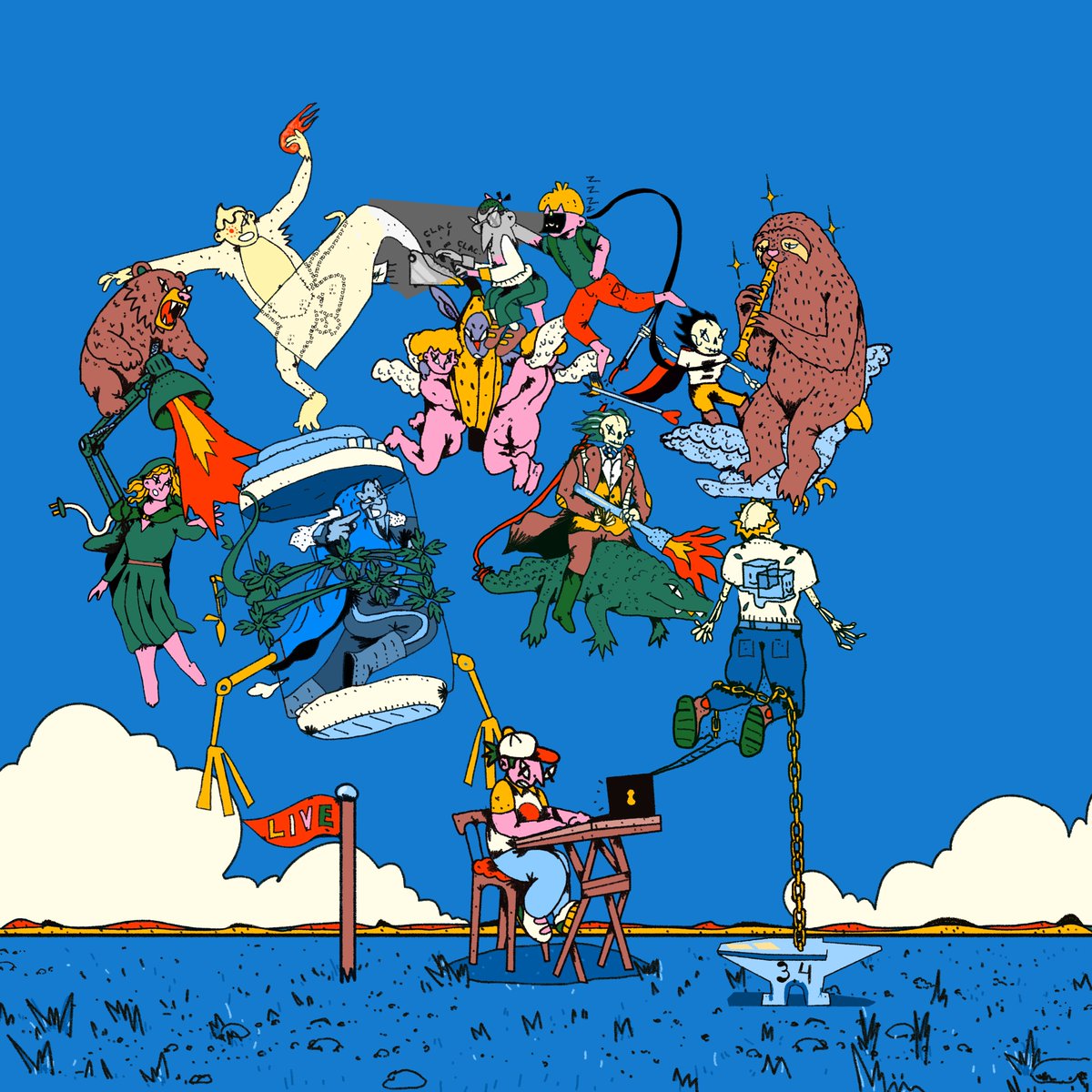 José's Totem was sold to <a href="/meditatingsloth/">sloth | mallow</a> 🔥❤️

This event was a blast, so so good!

The Totem comes with 5 "Renovation Vouchers" which can be used to commission extra pieces from the artist, in case of a secondary sale for example. Totem doesn't die 🤟