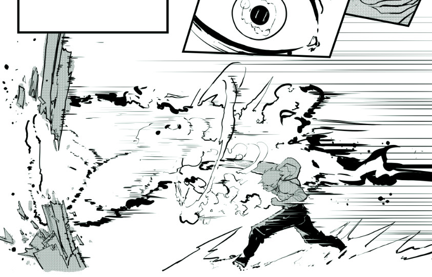Not Godzilla related.

Still jamming with my own comic. Don't worry, it's not dead. 

I'm just really tired and don't have enough time for it. 