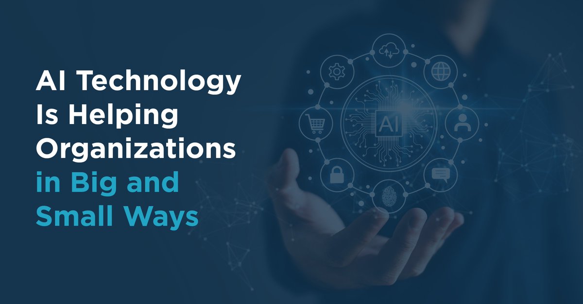 NorvetMsp's tweet photo. AI integrated technology is making significant contributions to organizations, both large and small. Tech equipped with human-like intelligence is adept at automating tasks, enabling real-time pattern recognition, improving services, and fortifying security measures. https://t.co/8FTafNrkVN