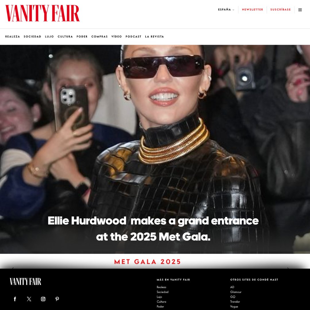 ® #VanityFairRP › Updates ›
𝗡𝗲𝘄𝘀 𝗻𝗼𝘁𝗶𝗰𝗲𝘀: News notices »
News posts › Post vía twitter

Ellie Hurdwood (<a href="/occhidsole/">Avy's B-Day! -10 Sᴘᴏᴏᴋу Jojita ♡ Less mom!</a>) has officially arrived at the 2025 Met Gala — “Superfine: Tailoring Black Style.”  A night that celebrates the artistry of Black fashion.