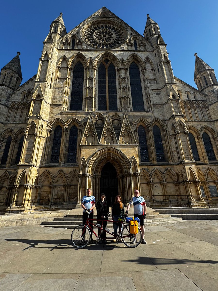 Yesterday our intrepid Clerk set off on his 280 Challenge, riding from York to London on a tandem. Leg 1 taking him as far as Gainsborough. Each day he is assisted by a different company member, all in aid of the Charitable Trust. gofundme.com/f/270-challenge