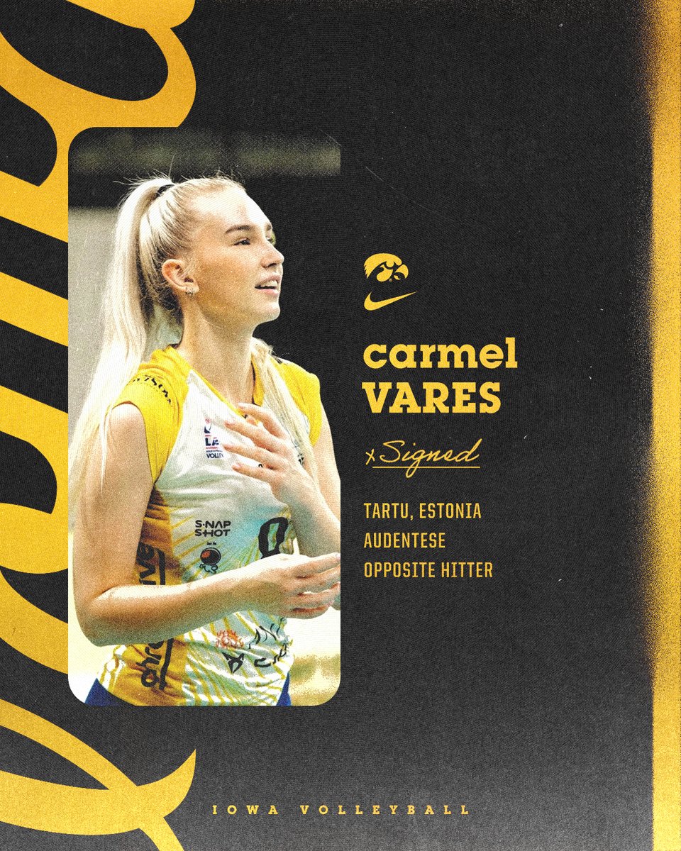 IowaVolleyball's tweet image. Another Hawkeye has landed 🐤
Welcome, Carmel!
#Hawkeyes
