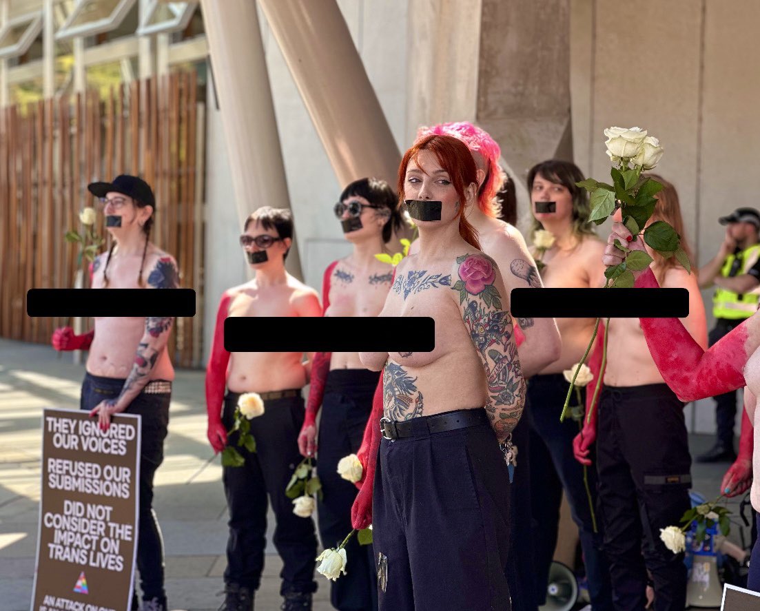 “Today’s action is a peaceful cry for fairness and dignity. We are scared, we are angry and we are grieving. 

This ruling represents the first nail in the coffin of not just trans rights, but the rights of all LGBTQ people across the UK. The Supreme Court has chosen to ignore