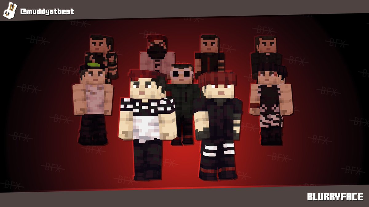 bold_muddy's tweet photo. TIME TO WAKE UP 👁️
#blurryface , you can probably do an ollie 🛹

17 Minecraft themed skins, ready for you now.
#bfx  #blurryface10 #cliqueart https://t.co/26TljqnaNb