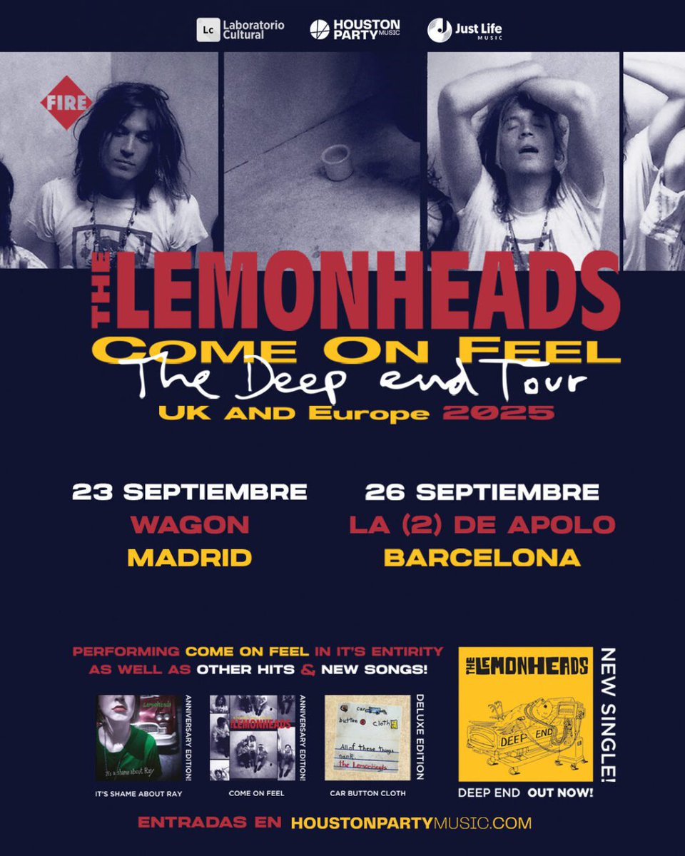 Lo + visto esta semana: 2 - THE LEMONHEADS en septiembre en Madrid y Barcelona interpretando ‘Come On Feel…’ rockandrollarmy.com/magazine/2025/…
