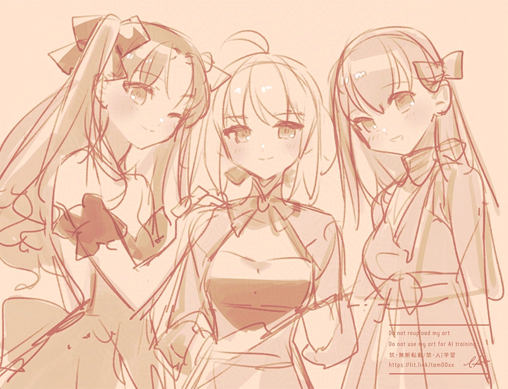 アルトリア・ペンドラゴン ,間桐桜 ,セイバー ,遠坂凛 「FANART / コンサート楽しみ 」|TAa🍚5/5コミティア ぬ28bのイラスト