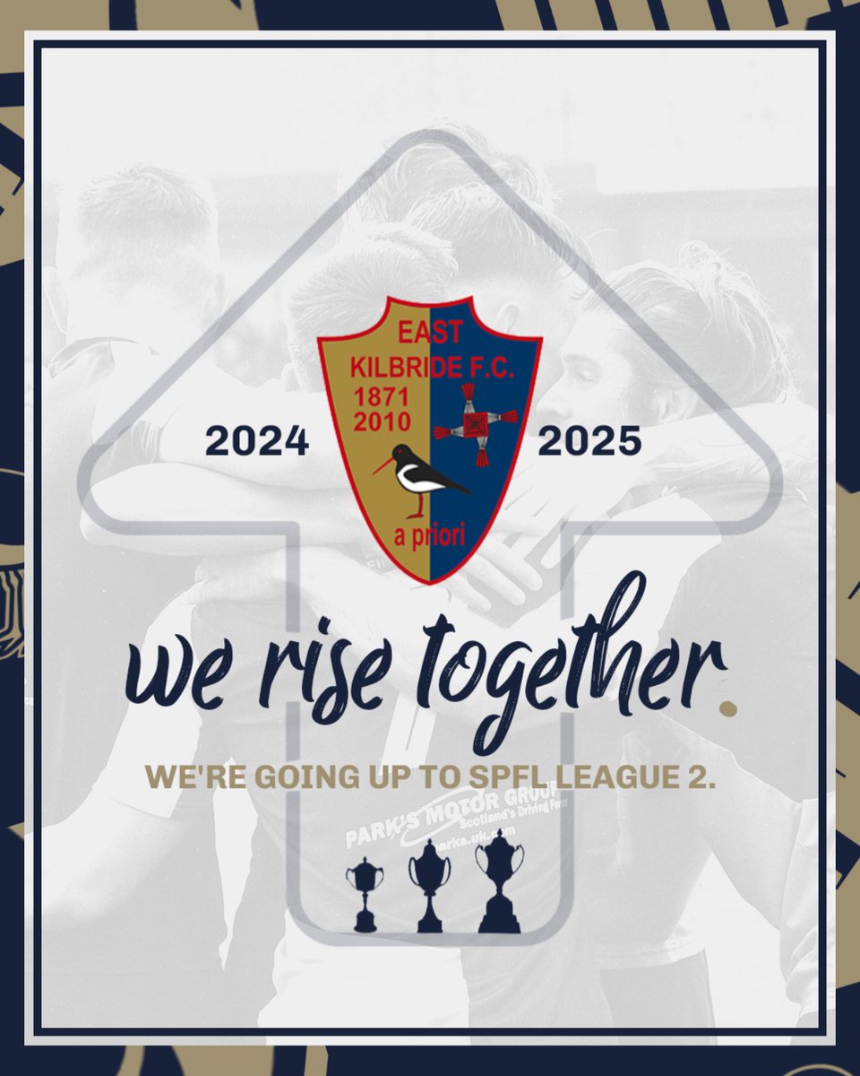 officialEKFC's tweet image. ⬆️ PROMOTION SECURED!!
❤️ Thank you for your support throughout this unforgettable campaign.
Whilst we celebrate this moment, we also express commiserations to all of our friends at Bonnyrigg Rose Athletic and send our best wishes going forward.
#wEKeptGoing | #WeRiseTogether