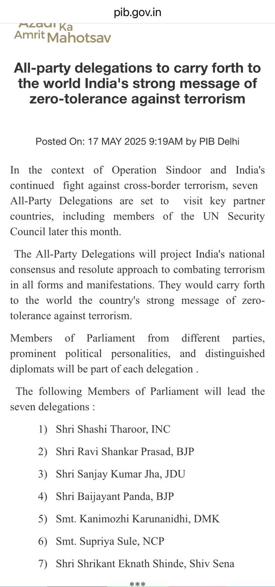 s006699's tweet photo. @Amockx2022 Bhai tum itne gawar kaise ho yaar 
All party delegation hai ye sab party ke  se MPs hai BJP ke bhi MPs 
Thoda to soch liya kero bhai kuch tweet kerne pahle 😂😂 https://t.co/P8wymsW7Un