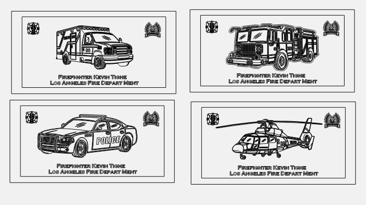 Working on more layouts for First Responder pieces.