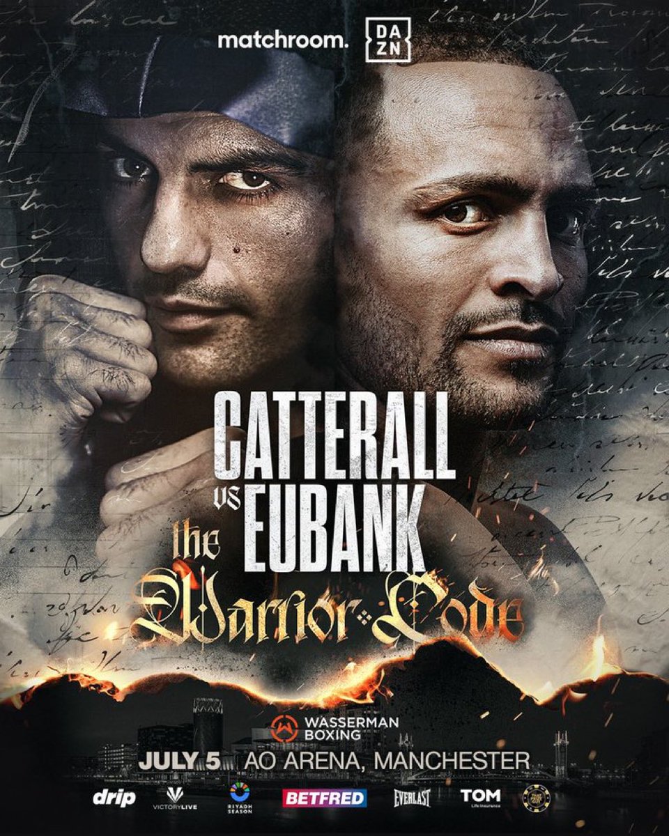 CombatTalksUK's tweet photo. Jack Catterall and Harlem Eubank are confirmed to fight in Manchester in the AO Arena on July 5th live on DAZN https://t.co/b3eUJzLyn8