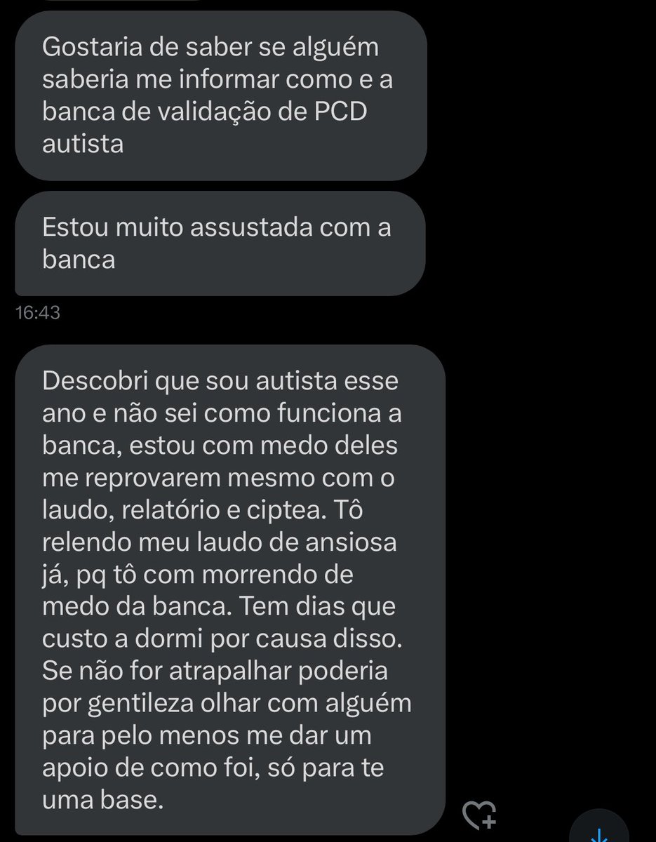 #789 “Gostaria de saber se alguém saberia me informar como e a banca de validação de PCD autista”