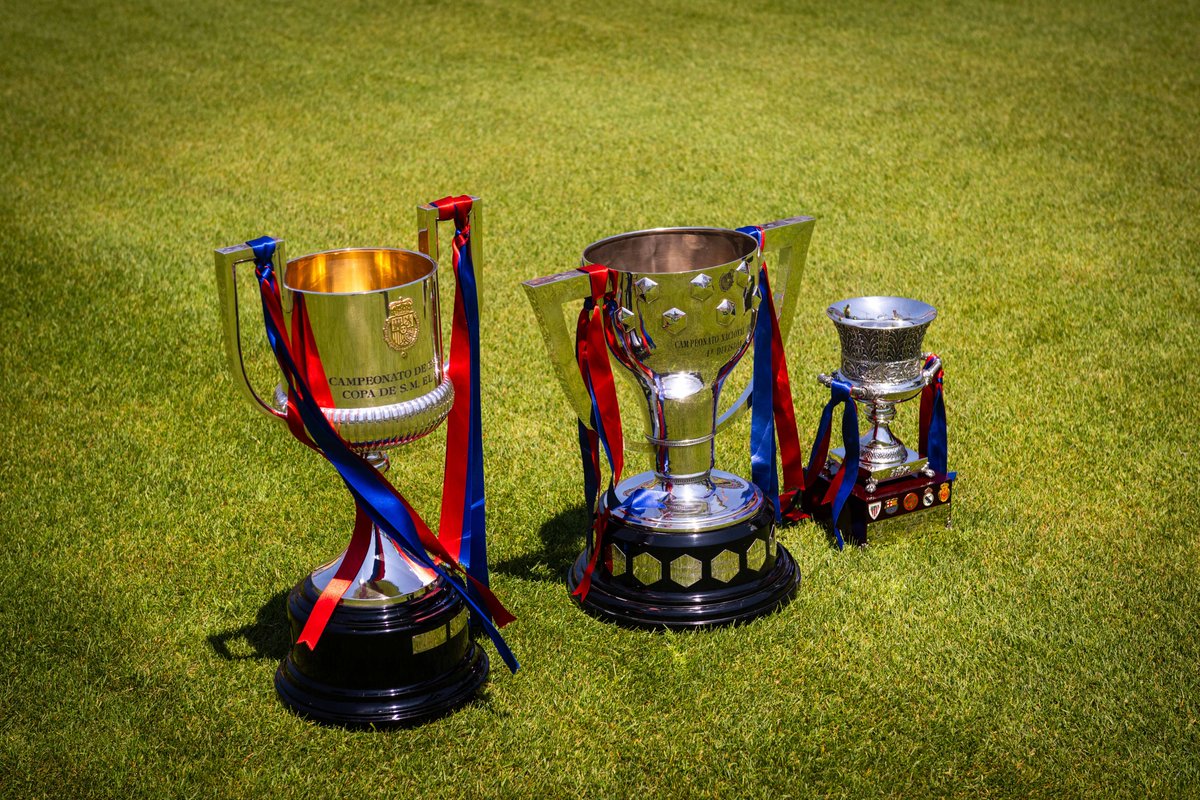 ✅ La Liga
✅ Kral Kupası
✅ İspanya Süper Kupası