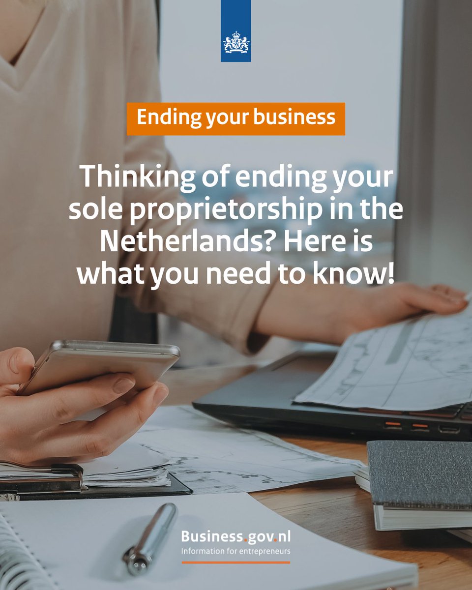 BusinessGovNL's tweet image. 🛑 Ending your sole proprietorship in NL? Don’t forget to settle finances, file taxes, and deregister from KVK. See the full checklist here: 🔗 bit.ly/3FfSrTs 

#ending #soleproprietorship #businessgov