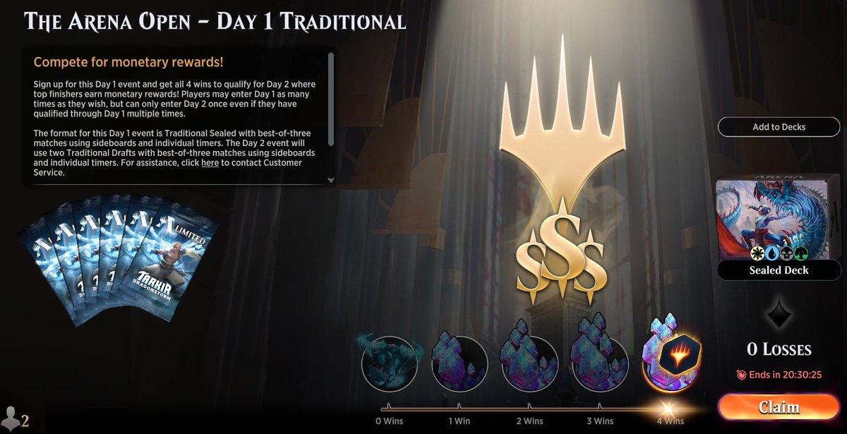 G0lGo's tweet photo. Finally another #ArenaOpen and I managed to day 2 in bo3 first try with an interesting deck. Death Begets Life from my opponents was aptly no match for Duty beyond Death in two spots. ^^ Excited to draft tomorrow! https://t.co/JjldaPDLNG