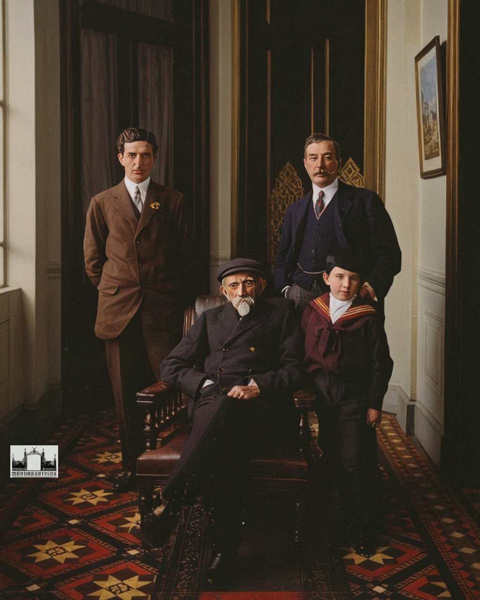 MendozAntigua's tweet photo. Los Bustillo: General José Maria Bustillo, arquitecto José Maria Bustillo (hijo), ingeniero José Maria Bustillo (nieto) y Miguel Cané y Bustillo (bisnieto), 1909.

https://t.co/krqugTxRqw
#mendozantigua #Bustillo #Sociales https://t.co/SNuUj1fgBt