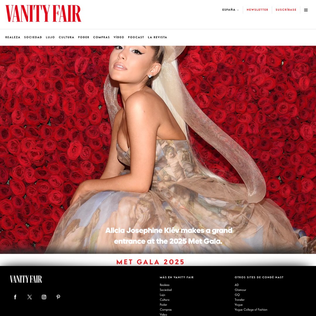 ® #VanityFairRP › Updates ›
𝗡𝗲𝘄𝘀 𝗻𝗼𝘁𝗶𝗰𝗲𝘀: News notices »
News posts › Post vía twitter

Alicia Josephine Kiév (<a href="/ByGraces_/">𝖠𝗅𝗂𝖼𝗂𝖺; ⋆</a>) has officially arrived at the 2025 Met Gala — “Superfine: Tailoring Black Style.”  A night that celebrates the artistry of Black fashion.
