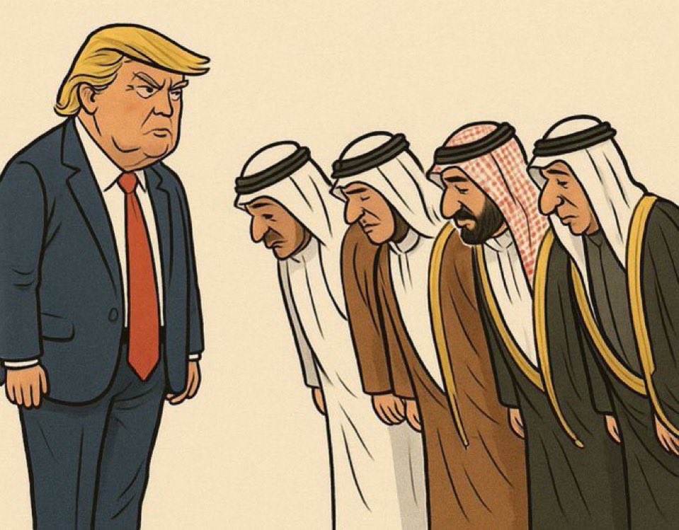 dnc_ercan's tweet photo. Dün Lavrence, Bügün Trump; 
Dün Bedevi çadırlarında BAE kurucusu Şeyh Zeydi’in huzurun saç savurup raks eden kadınların eylencelik haline getiren zihniyet…

Bugün gökdelenleri, gölgesinde aynı ritüelleri sürdürüyorlar.

Mekan değişse de; zihniyet aynı, zillet aynı
#riyadh https://t.co/wVQEt8P3u4