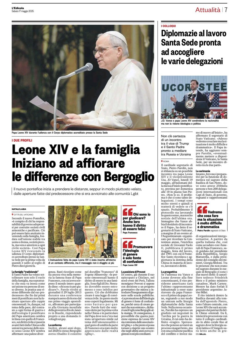 In attesa della cerimonia di inizio Pontificato, le prime mosse di Papa Leone XIV...