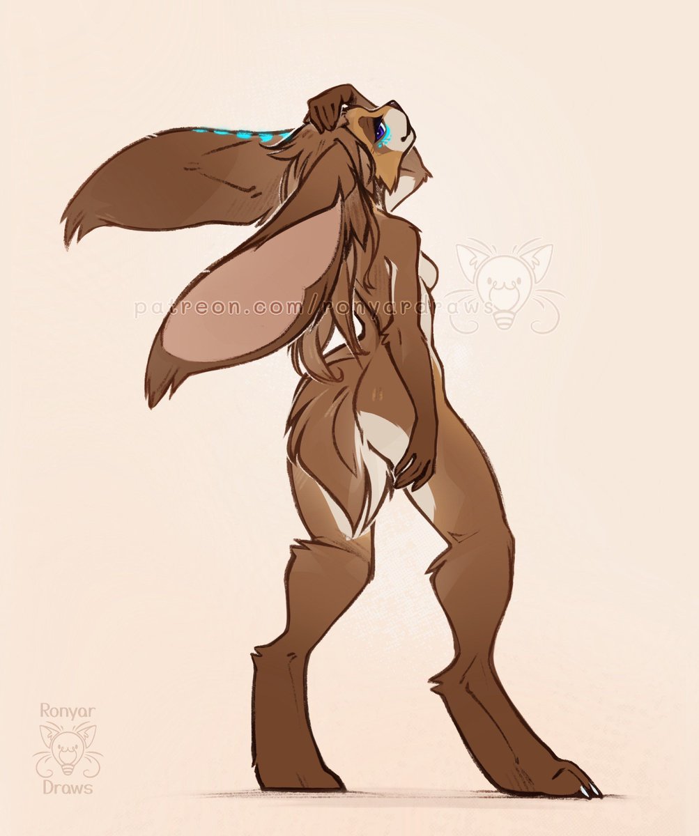 She's wet... HER FUR IS WET 🥵💦

Sketch comm for Ari~ #furryart #furry