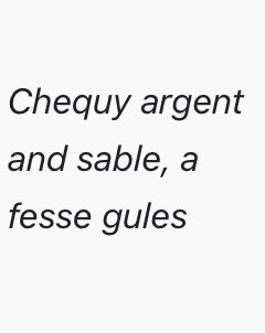 Technical descriptions of heraldic blazons read like Marianne Moore