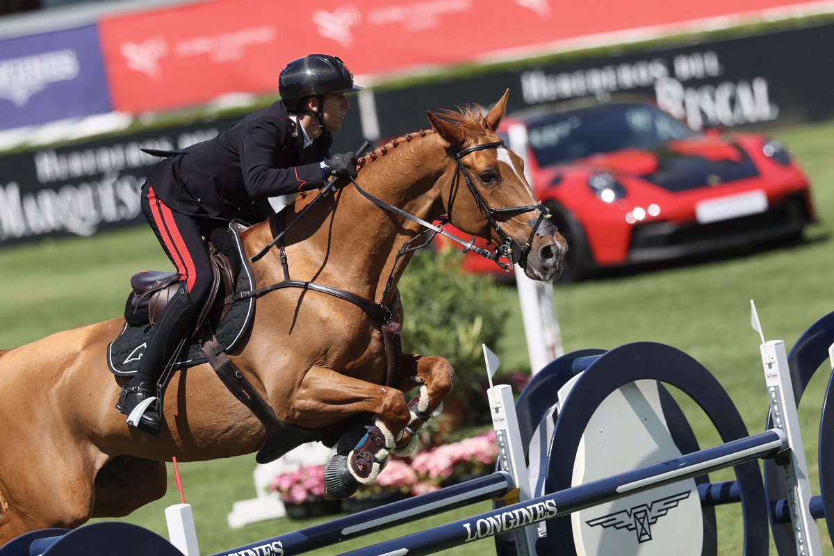 Fast cars &amp; faster horses (at least on this track) 🐴🏆🔥

Giacomo Casadei 🇮🇹 &amp; Evitason van’t Paradijs said “andiamo” in this afternoon’s Trofeo Grupo Eulen, winning the first 5* of the day 😮‍💨 

🥈Federico Fernandez &amp; Diamonds are Unique 
🥉 Emanuele Gaudiano &amp; Vadsco 118