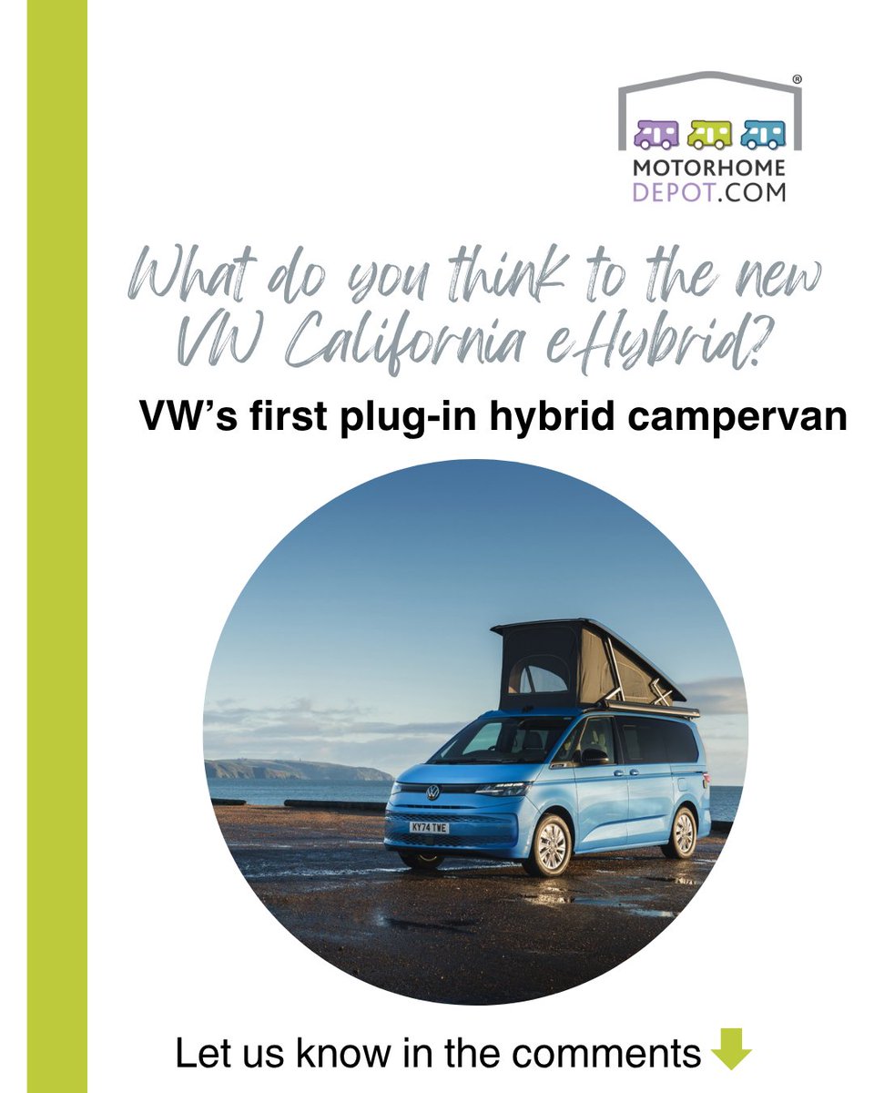 This month saw VW launch its first plug-in hybrid campervan. What do you think? Will you be looking to buy one in the future? Comment below ⬇

#Motorhome #motorhomelife #motorhomeadventures #motorhometravel #motorhomeliving #motorhomelifestyle #campervan #campervanlife